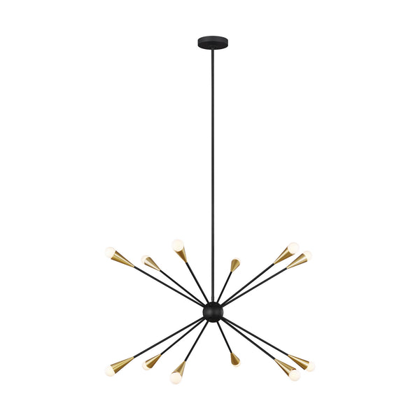 Visual Comfort Studio - EC10312MBK - 12 Light Chandelier - Jax - Midnight Black from Lighting & Bulbs Unlimited in Charlotte, NC