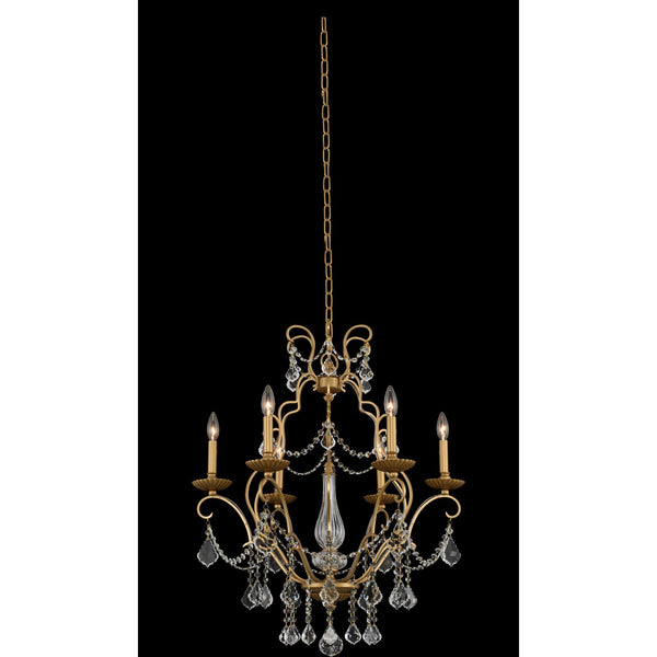 Allegri - 027470-047-FR001 - Six Light Chandelier - Elise - Gold Patina from Lighting & Bulbs Unlimited in Charlotte, NC