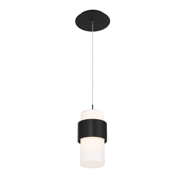 W.A.C. Lighting - PD-68909-BK - LED Pendant - Banded - Black from Lighting & Bulbs Unlimited in Charlotte, NC