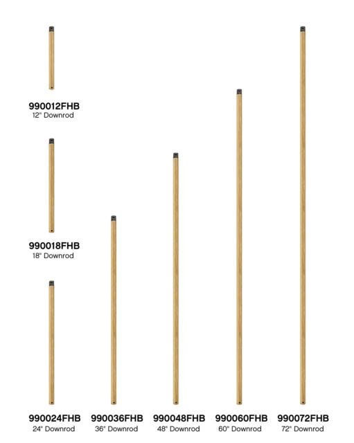 Hinkley - 990036FHB - Downrod - 36`` Downrod - Heritage Brass from Lighting & Bulbs Unlimited in Charlotte, NC