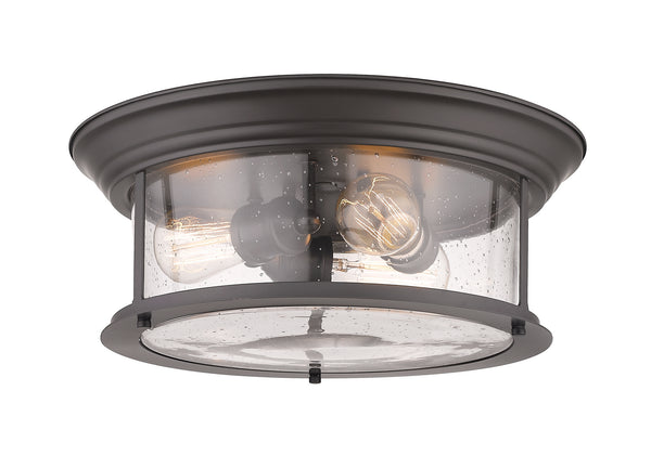 Z-Lite - 727F16-BRZ - Three Light Flush Mount - Sonna - Bronze from Lighting & Bulbs Unlimited in Charlotte, NC