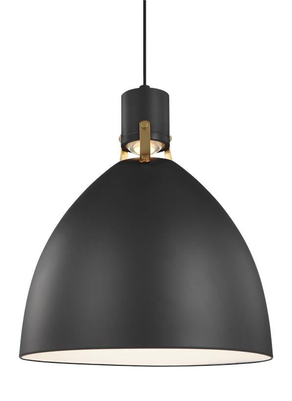 Visual Comfort Studio - P1443MB-L1 - LED Pendant - Brynne - Matte Black from Lighting & Bulbs Unlimited in Charlotte, NC