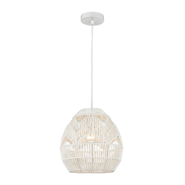 ELK Home - D4220 - One Light Mini Pendant - Boho - White from Lighting & Bulbs Unlimited in Charlotte, NC