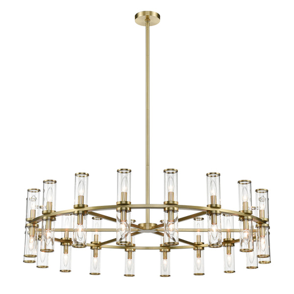 Alora - CH309036NBCG - 36 Light Chandelier - Revolve - Clear Glass/Natural Brass from Lighting & Bulbs Unlimited in Charlotte, NC