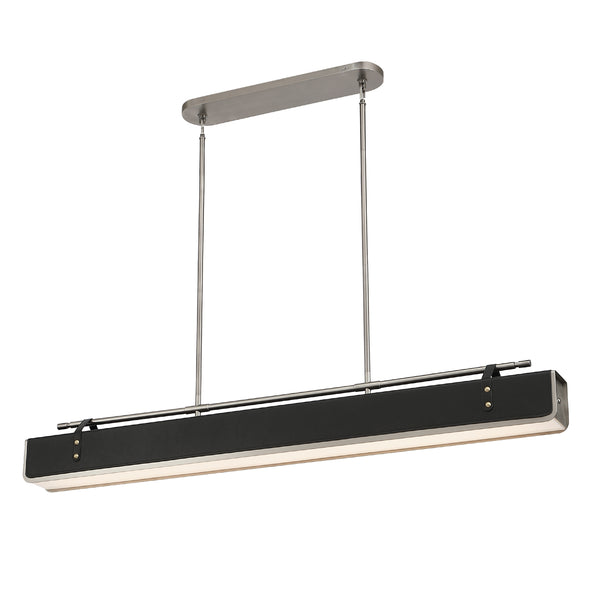 Alora - PD307960ANTL - LED Island Pendant - Valise - Aged Nickel/Tuxedo Leather from Lighting & Bulbs Unlimited in Charlotte, NC
