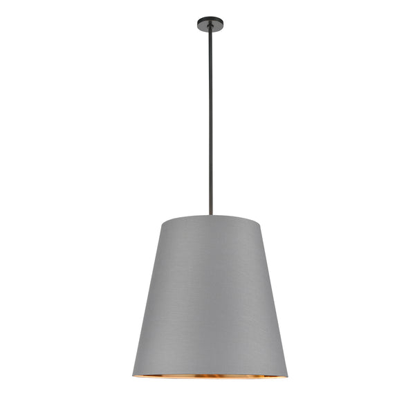 Alora - PD311025UBGG - Three Light Pendant - Calor - Gray Linen Withgold Parchmen/Urban Bronze from Lighting & Bulbs Unlimited in Charlotte, NC