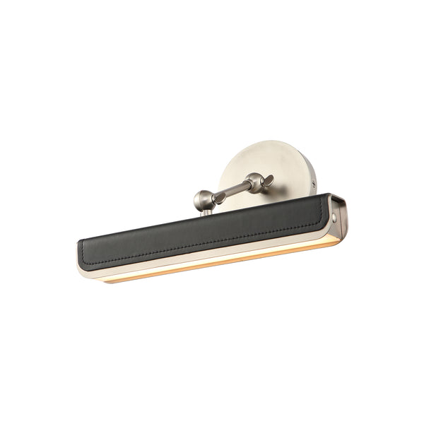 Alora - PL307912ANTL - LED Wall Sconce - Valise Picture - Aged Nickel/Tuxedo Leather from Lighting & Bulbs Unlimited in Charlotte, NC