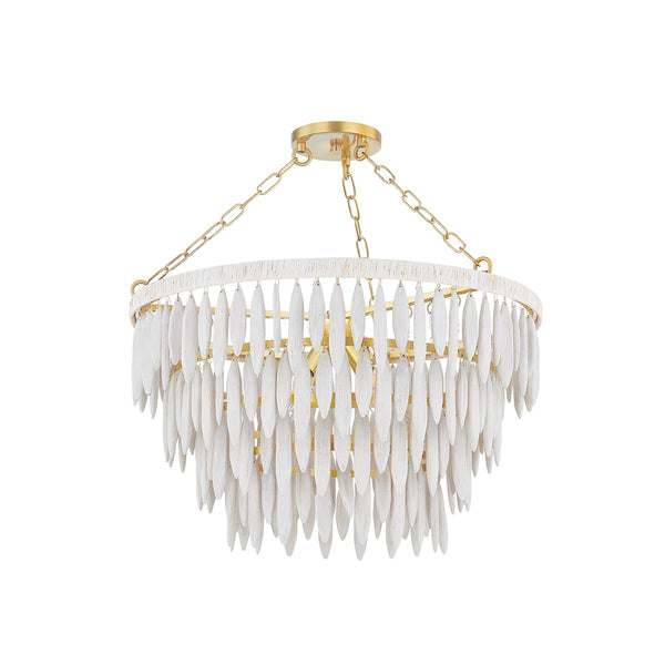 Mitzi - H805804-AGB - Four Light Chandelier - Tiffany - Aged Brass from Lighting & Bulbs Unlimited in Charlotte, NC
