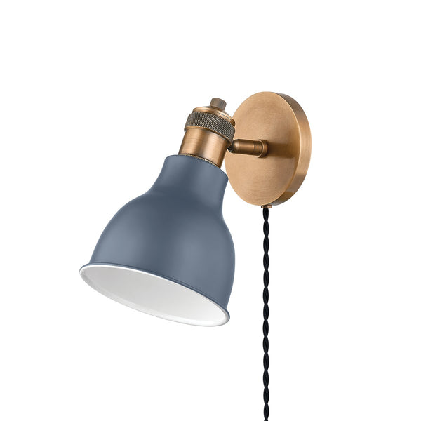 Troy Lighting - PTL1210-PBR/SBL - One Light Wall Sconce - Makin - Patina Brass from Lighting & Bulbs Unlimited in Charlotte, NC