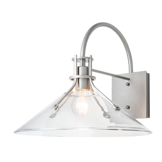 Buy coastal-burnished-steel-with-clear-glass-zm-glass Henry Sconce by Hubbardton Forge