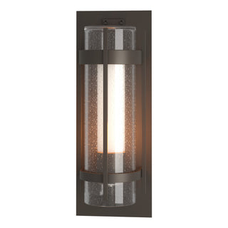 Buy coastal-dark-smoke-with-seeded-glass-with-opal-diffuser-zs-glass Torch Sconce by Hubbardton Forge