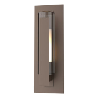 Buy coastal-bronze-with-clear-glass-with-opal-diffuser-zu-glass Vertical Bar Sconce by Hubbardton Forge