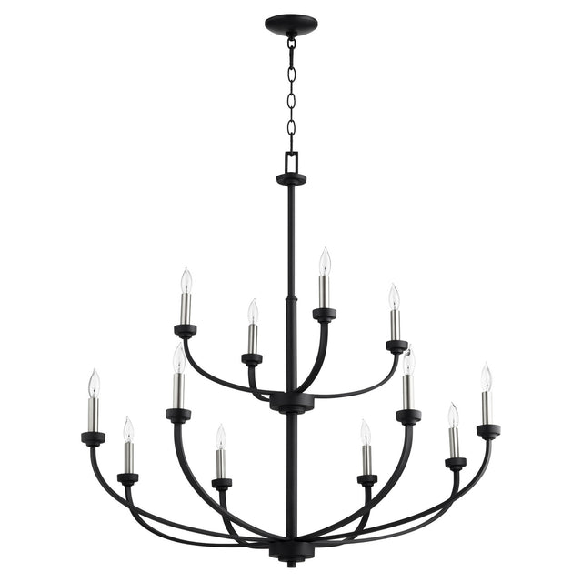 Reyes Outdoor (Damp) Chandelier by Quorum