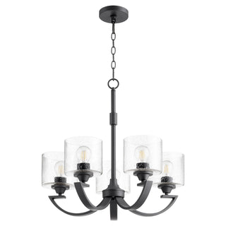 Buy textured-black Dakota Outdoor (Damp) Chandelier by Quorum
