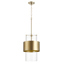 Glass Cylinder Drum Pendants Outdoor (Damp) Pendant by Quorum