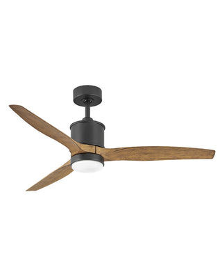Buy matte-black-finish-with-koa-blades Hover Outdoor (Wet) Ceiling Fan with Light by Hinkley
