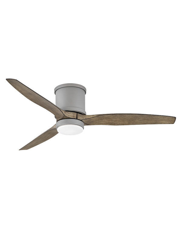 Hover Flush Outdoor (Wet) Flush Mount Ceiling Fan with Light by Hinkley