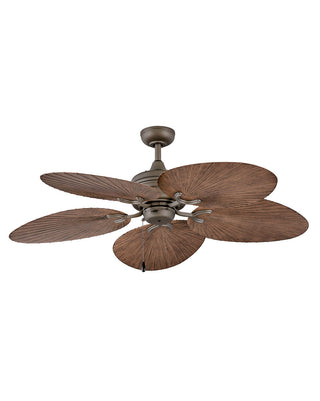 Buy metallic-matte-bronze-finish-with-walnut-blades Tropic Air Outdoor (Wet) Ceiling Fan (Light Kit Available) by Hinkley