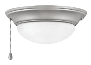 Buy brushed-nickel-with-etched-opal-glass Light Kit Small Low Profile Outdoor (Wet) Fan Light Kit by Hinkley