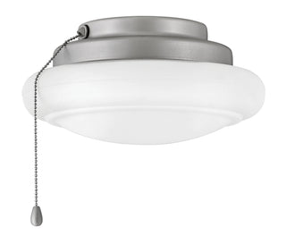 Buy brushed-nickel-with-etched-opal-glass Light Kit Low Profile Outdoor (Wet) Fan Light Kit by Hinkley