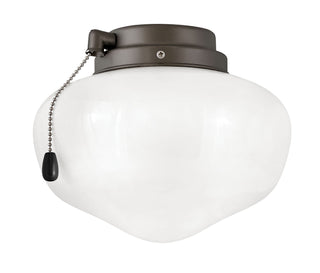 Buy metallic-matte-bronze-with-etched-opal-glass Light Kit Schoolhouse Outdoor (Wet) Fan Light Kit by Hinkley