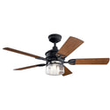 Lyndon Outdoor (Wet) Ceiling Fan with Light by Kichler