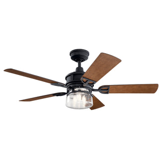 Lyndon Outdoor (Wet) Ceiling Fan with Light by Kichler