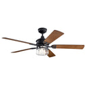 Lyndon Outdoor (Wet) Ceiling Fan with Light by Kichler