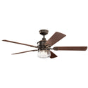 Lyndon Outdoor (Wet) Ceiling Fan with Light by Kichler