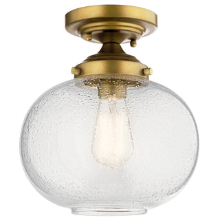 Buy natural-brass Avery Semi Flush Mount Light by Kichler