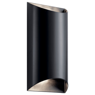 Buy black-with-clear-tempered-glass-glass Wesley Outdoor (Wet) Sconce by Kichler