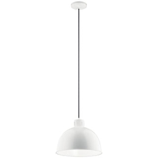 Buy white-with-metal-glass Zailey Pendant by Kichler