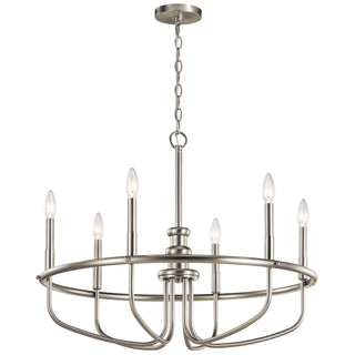 Buy brushed-nickel Capitol Hill Chandelier by Kichler