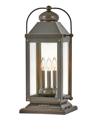 Buy light-oiled-bronze-with-clear-glass Anchorage Outdoor (Wet) Post Lantern by Hinkley
