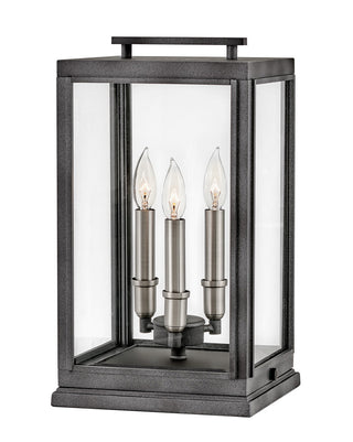 Buy aged-zinc-with-clear-glass Sutcliffe Outdoor (Wet) Post Lantern by Hinkley