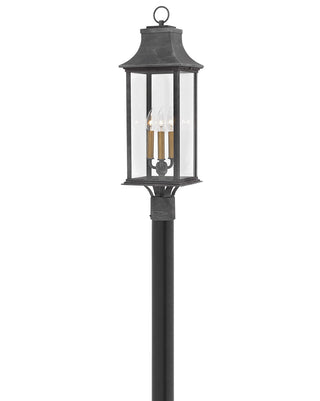 Buy aged-zinc-with-clear-glass Adair Outdoor (Wet) Lantern by Hinkley