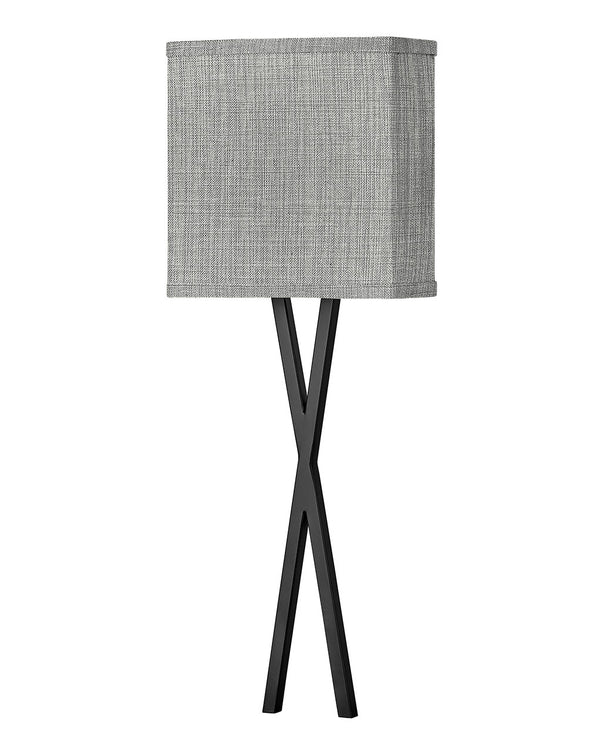 Axis Heathered Gray Sconce by Hinkley