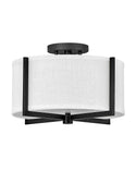 Axis Off White Flush Mount Ceiling Light by Hinkley