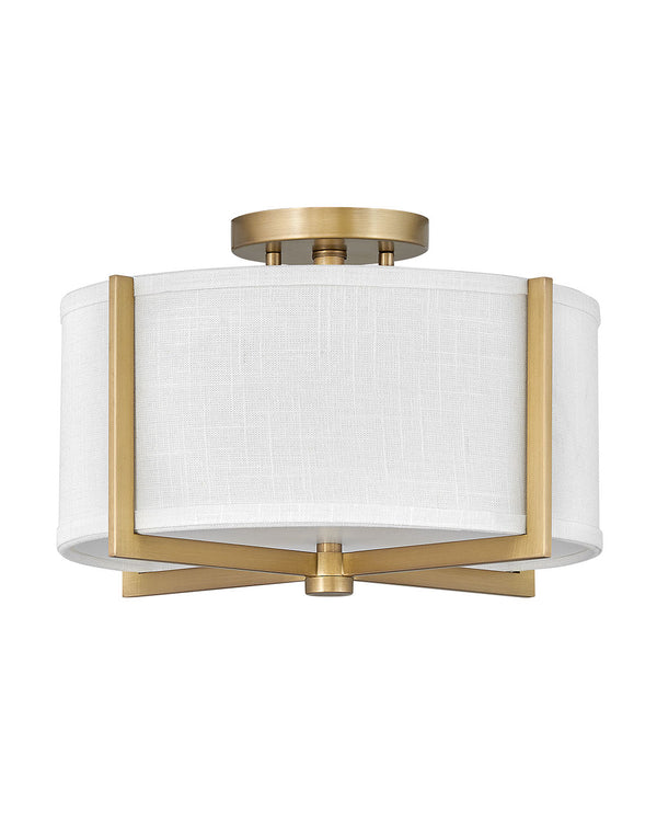 Axis Off White Semi-Flush Mount Ceiling Light by Hinkley