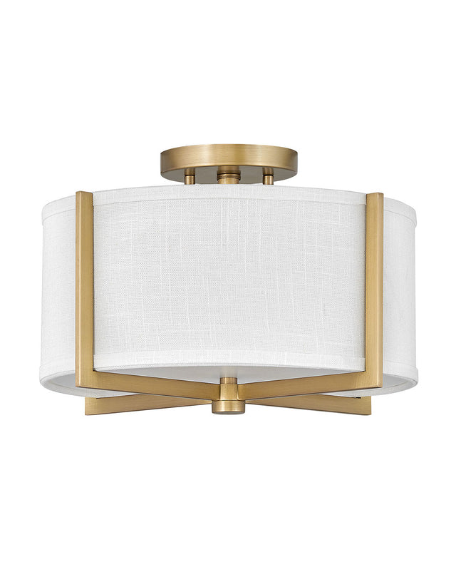 Axis Off White Semi-Flush Mount Ceiling Light by Hinkley