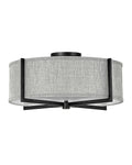 Axis Heathered Gray Flush Mount Ceiling Light by Hinkley