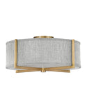 Axis Heathered Gray Flush Mount Ceiling Light by Hinkley
