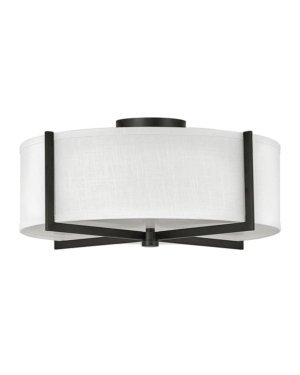 Axis Off White Semi-Flush Mount Ceiling Light by Hinkley