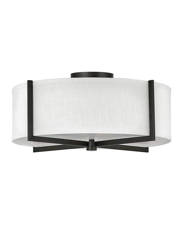 Axis Off White Semi-Flush Mount Ceiling Light by Hinkley