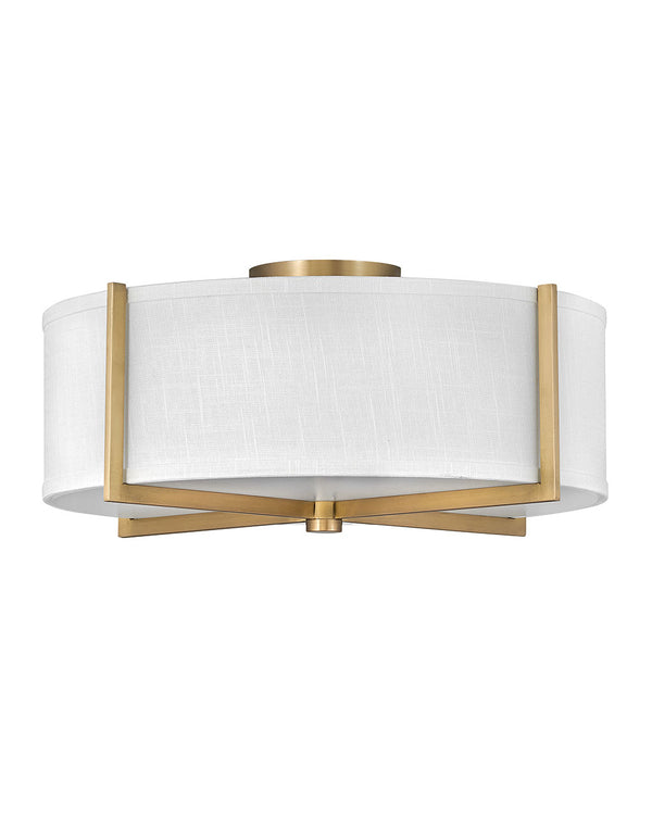 Axis Off White Semi-Flush Mount Ceiling Light by Hinkley