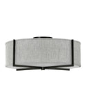Axis Heathered Gray Flush Mount Ceiling Light by Hinkley
