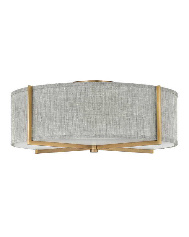 Axis Heathered Gray Semi-Flush Mount Ceiling Light by Hinkley