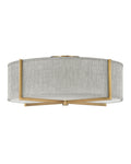 Axis Heathered Gray Flush Mount Ceiling Light by Hinkley