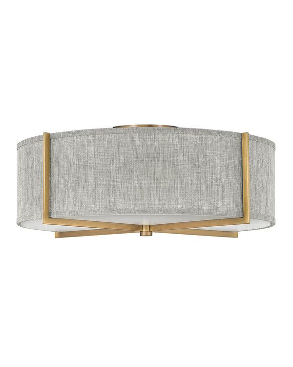 Axis Heathered Gray Flush Mount Ceiling Light by Hinkley