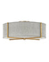 Heritage Brass with Heathered Gray Linen Glass